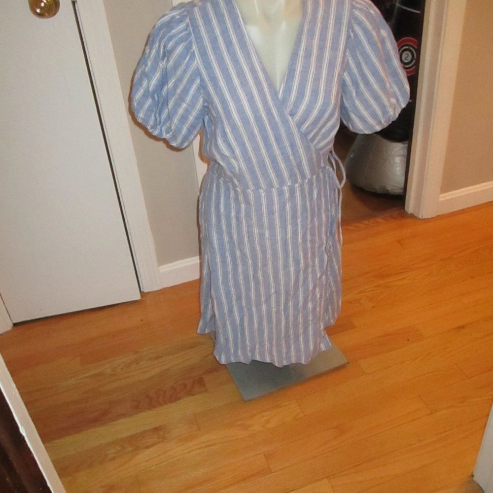 new with tags old navy striped dress  wrap style xl